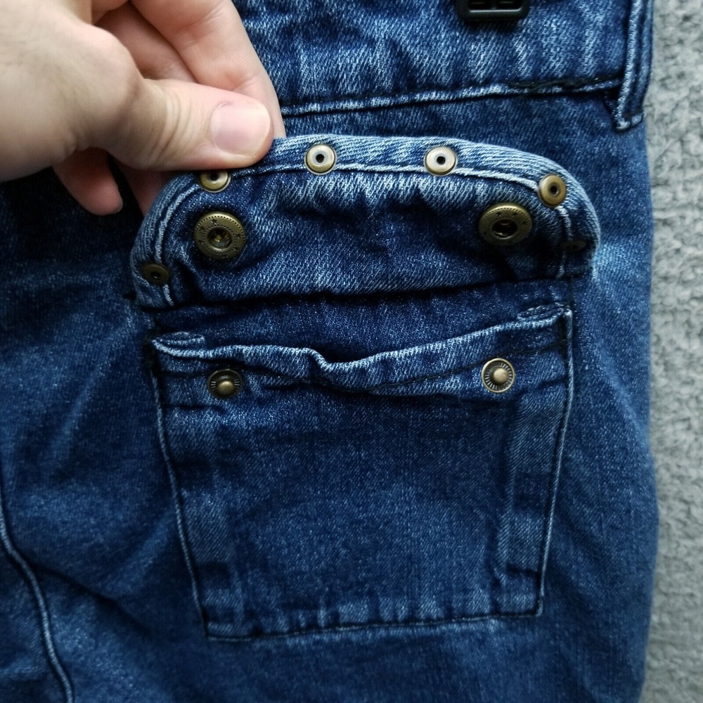 Venus Women's 2 Floral Blue Cropped Jeans Pockets 100% Cotton 30" 23" 8.5" - Picture 12 of 12